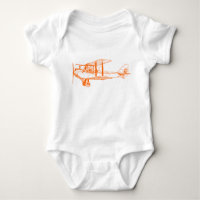 Vintage Biplane - Orange