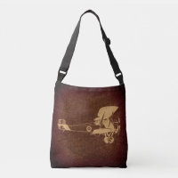 Vintage Biplane Plane Antique Airplane with Map