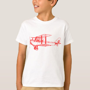 Vintage Biplane - Red T-Shirt