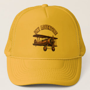 Vintage biplane. trucker hat