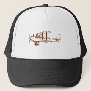 Vintage Biplane - Walnut Brown Trucker Hat