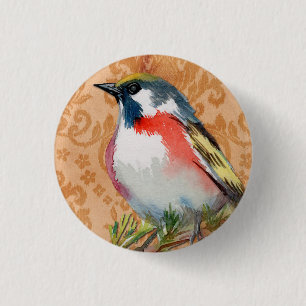 Vintage Bird 3 Cm Round Badge