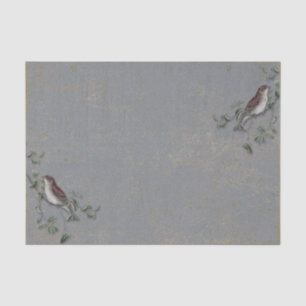 Vintage Bird and Branches Tissue Paper