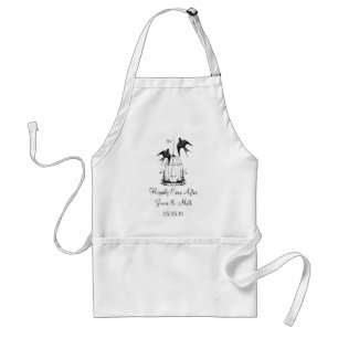 Vintage Bird Cage Happily Ever After Anniversary Standard Apron