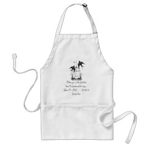 Vintage Bird Cage Happily Ever After Anniversary Standard Apron
