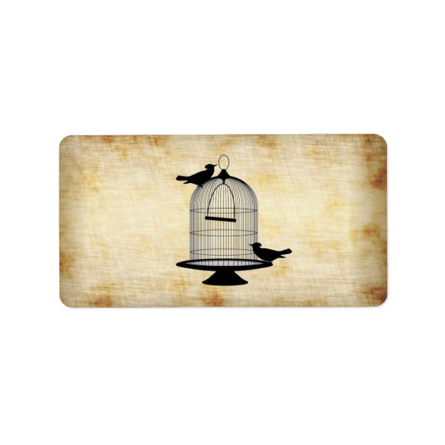 Vintage Bird Cage Labels (Front)
