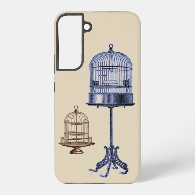 Vintage Bird Cages Samsung Galaxy S22+ Case (Back)