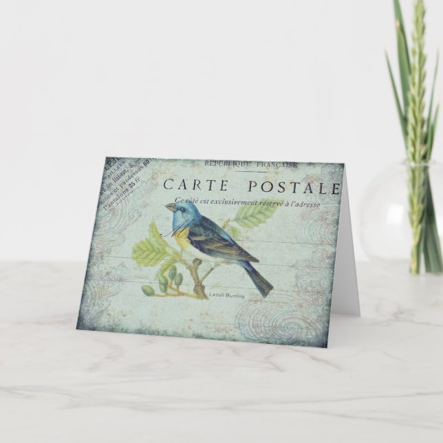 Vintage Bird Card (Front)