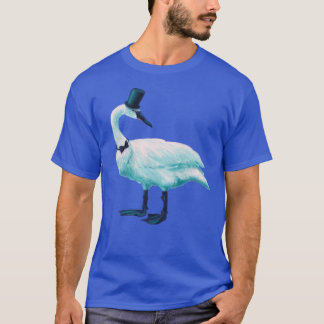Vintage Bird Chic: Gentleman in Bow Tie Top Hat