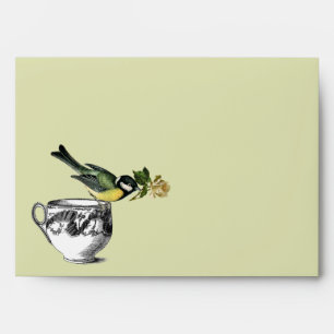 Vintage Bird Collage Valentine's Day Envelopes