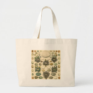 Vintage Bird Egg Nest Art Painting Eggs Large Tote Bag