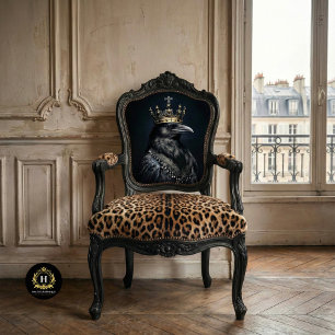 Vintage Bird Gothic Raven King Crown Decoupage  Tissue Paper