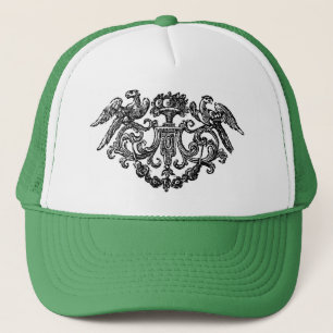 Vintage Bird Illustration Hat