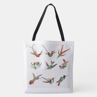 Vintage bird lovers tote bag