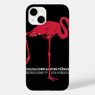 Vintage Bird Pink Flamingo at Germany Munich Zoo Case-Mate iPhone 14 Case