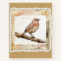 Vintage Bird Postage Stamp | Cottagecore Nature