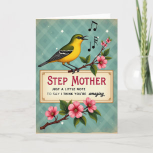 Vintage Bird Song Mothers Day Card