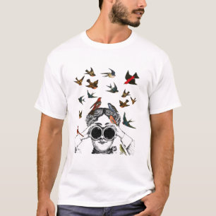 vintage bird watching gifts for twitchers, T-Shirt
