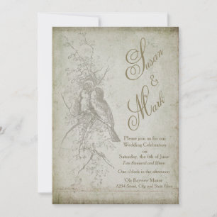 VINTAGE BIRD WEDDING INVITATION COLLECTION