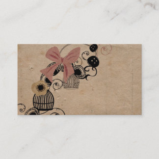 Vintage birdcages Business Card