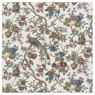 Vintage Birds And Pomegranate pattern Fabric