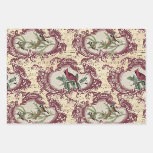 Vintage Birds and Sheet Music