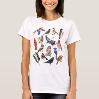 Vintage Birds Cottagecore T-Shirt