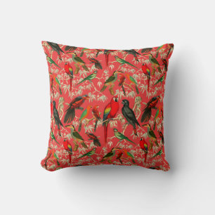 Vintage birds cushion