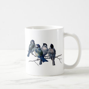 Vintage Birds on a Branch Coffee Mug