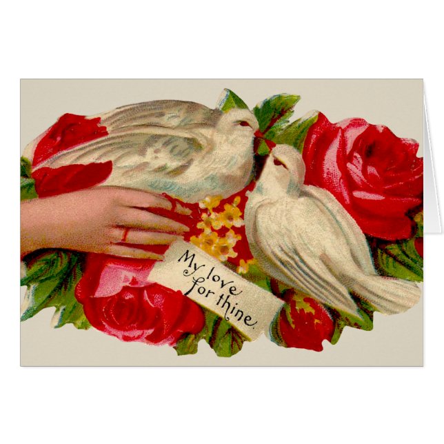 Vintage Birds Victorian Love Dove Classic Art (Front Horizontal)