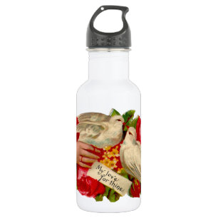 Vintage Birds Victorian Love Dove Classic Art 532 Ml Water Bottle