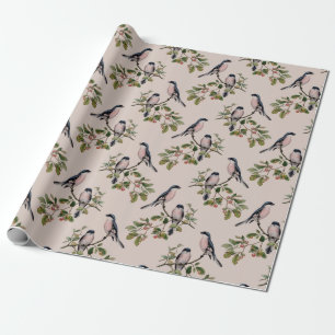 Vintage Birds Wrapping Paper