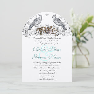 Vintage Birds You Choose Accent Wedding Invitation