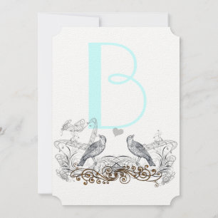 Vintage Birds You Choose Accent Wedding Invitation