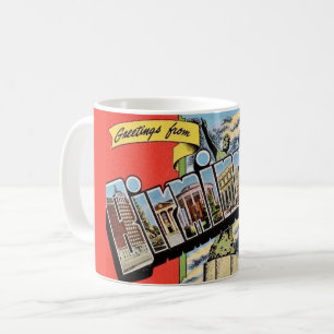 Vintage Birmingham AL Greeting Mug