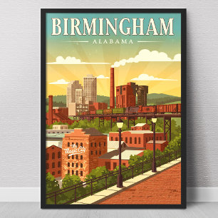 Vintage Birmingham, Alabama Poster