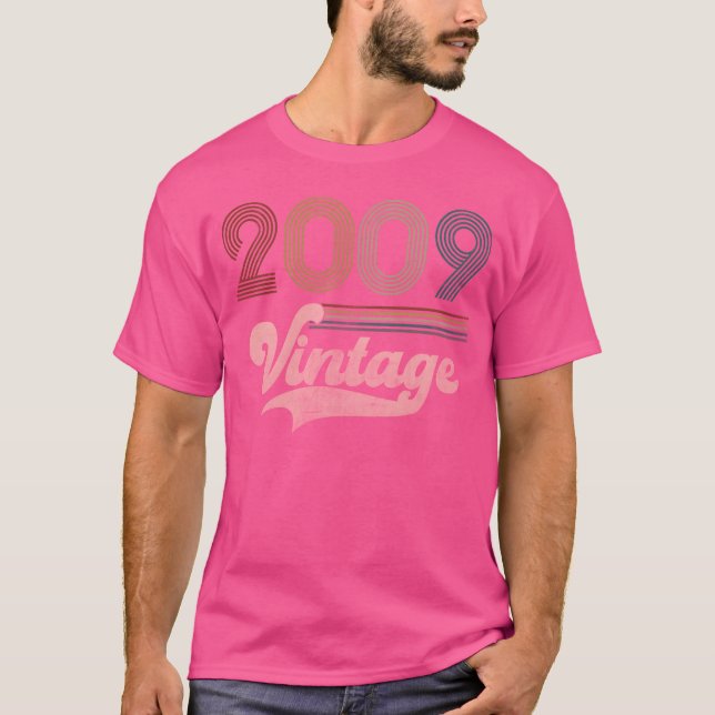 Vintage Birthday 2009 retro T-Shirt (Front)