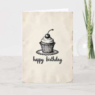 Vintage Birthday Art Card