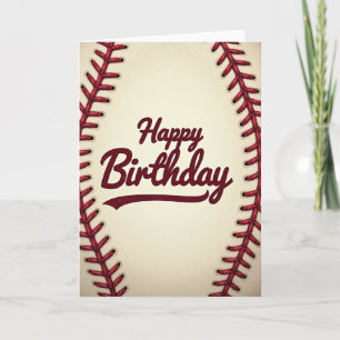 Vintage Birthday Athletic Stitch Card