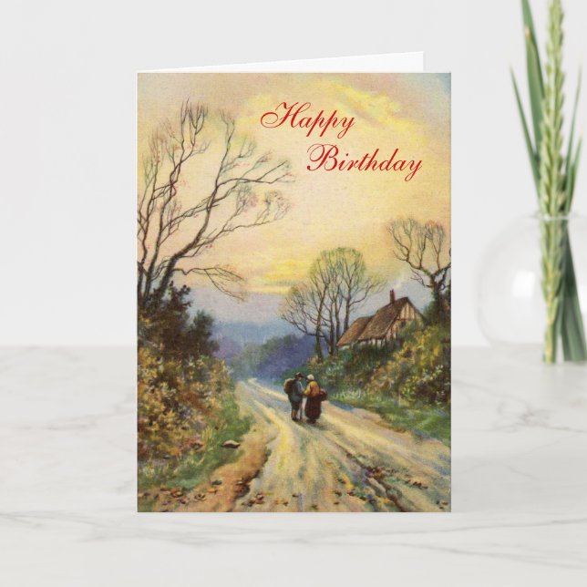 Vintage Birthday Card (Front)