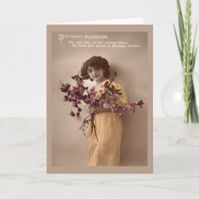 Vintage birthday card (Front)