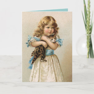 Vintage Birthday Card for Girl