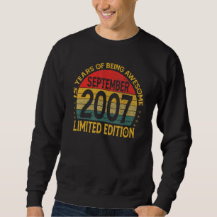 Vintage  Birthday Decoration September 2007 Sweatshirt