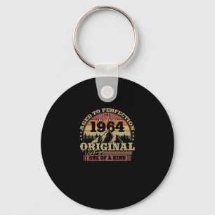 Vintage Birthday Gift 1964 Key Ring