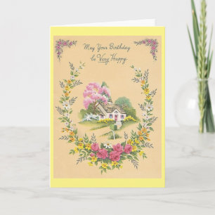 Vintage Birthday Greeting Card
