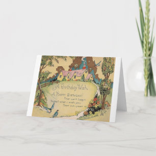 Vintage Birthday Greeting Card