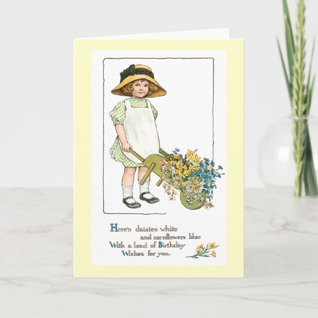 Vintage Birthday Greeting Card #4 (Front)