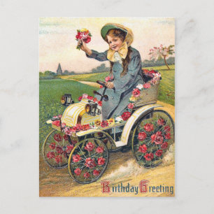 Vintage Birthday Greeting Postcard