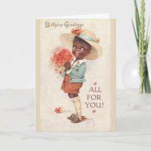 Vintage - Birthday Greetings All for You, Card