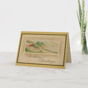 Vintage birthday greetings card